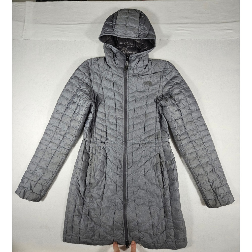 The North Face Thermoball Gray Quilted Insulated Jacket Womens Small NF00CXH8